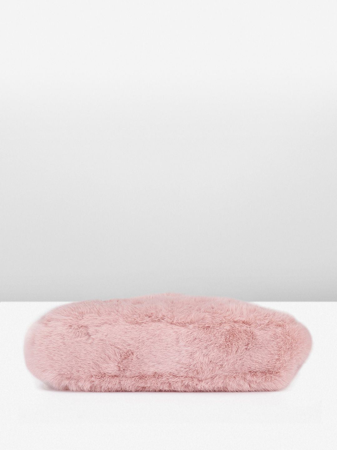 DressBerry Structured Shoulder Bag With Fur