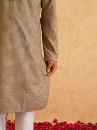 SOJANYA Embroidered Regular Thread Work Pure Cotton Kurta with Churidar