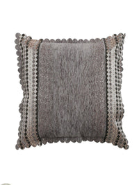 HOSTA HOMES Grey & Beige Set of 5 Velvet Square Cushion Covers