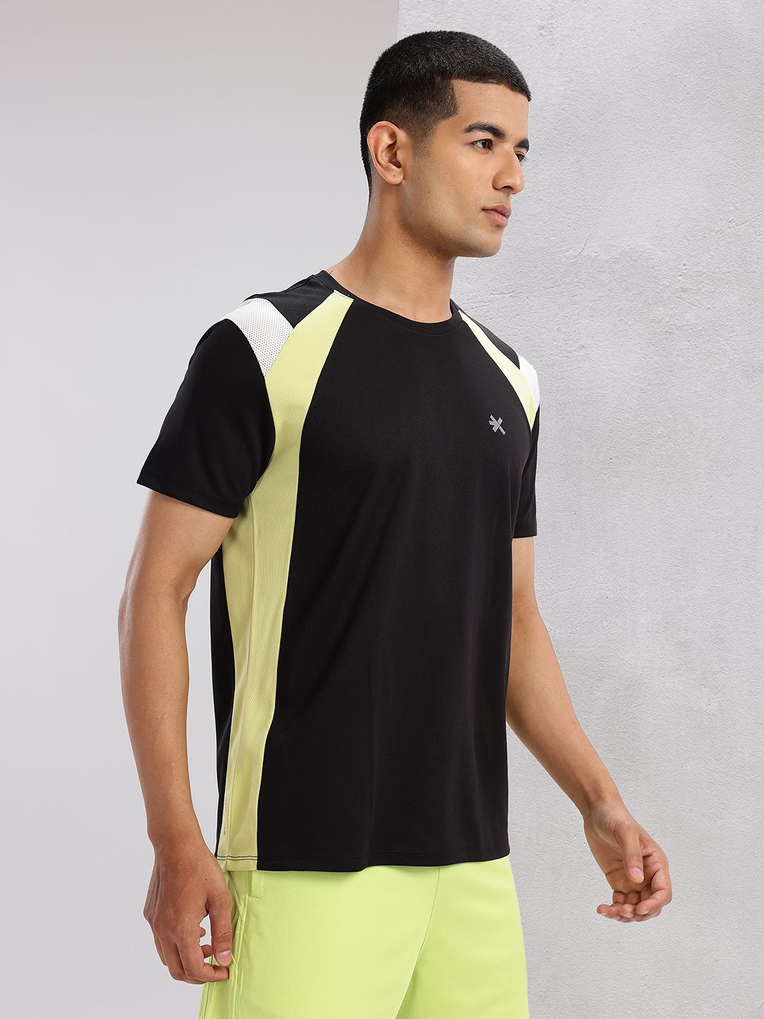 HRX by Hrithik Roshan Rapid-Dry Colourblocked Running T-shirt