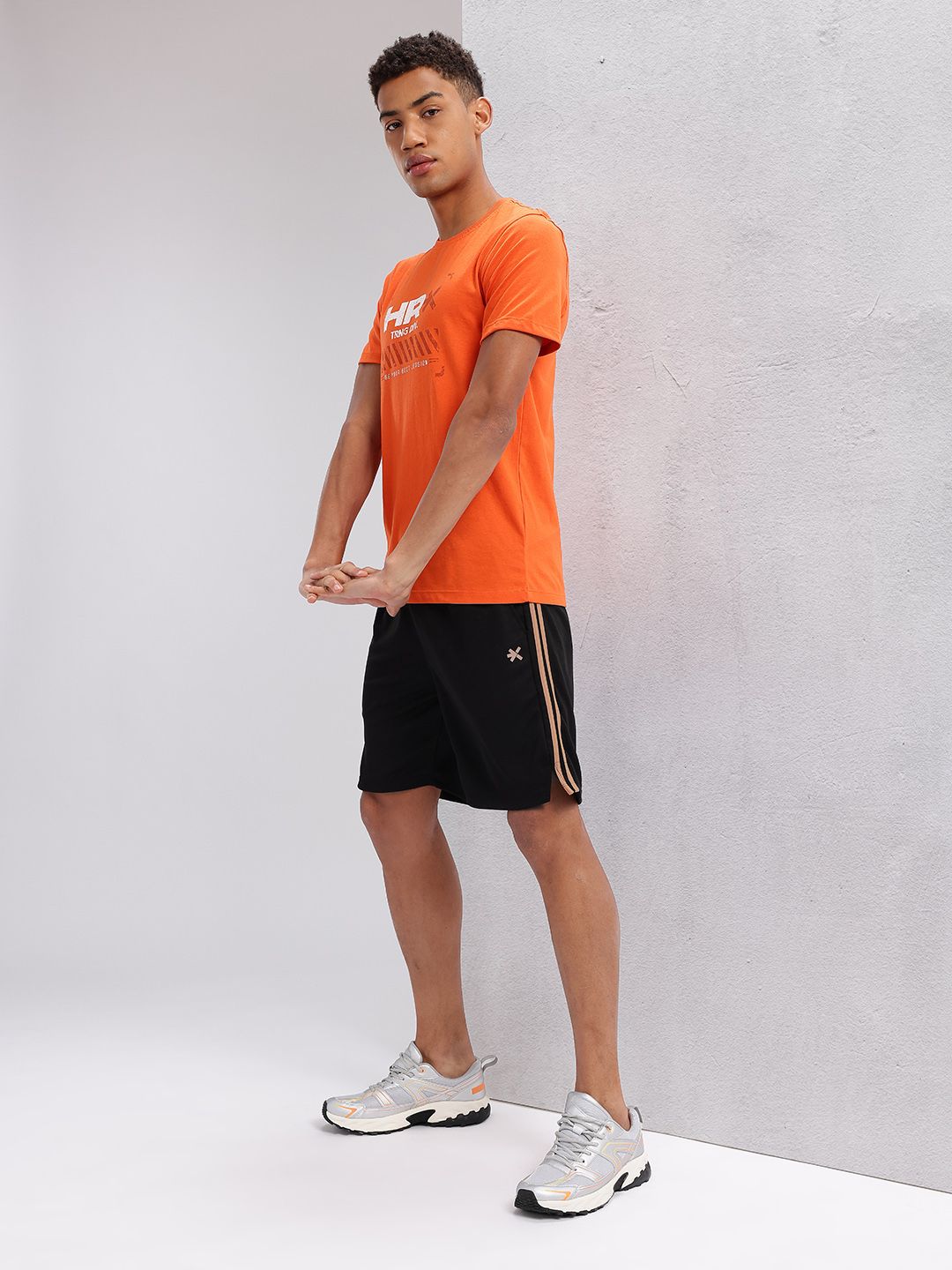 HRX by Hrithik Roshan Men Perforated Rapid-Dry Training  Shorts