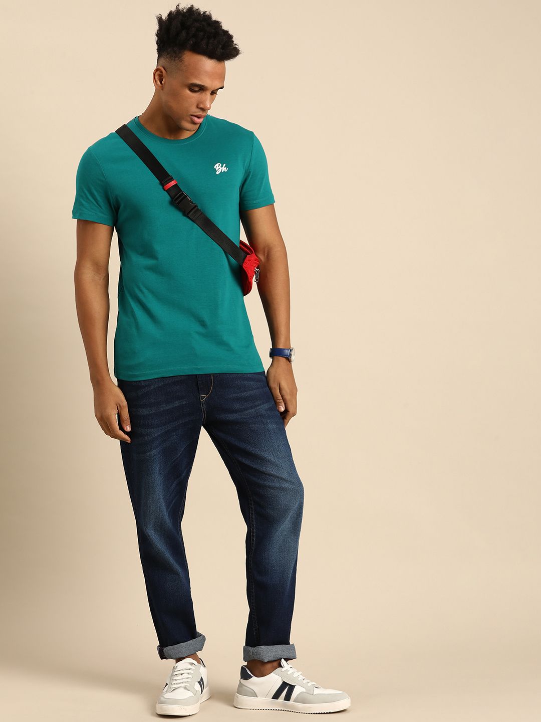 Being Human Pure Cotton Regular Fit Casual T-shirt
