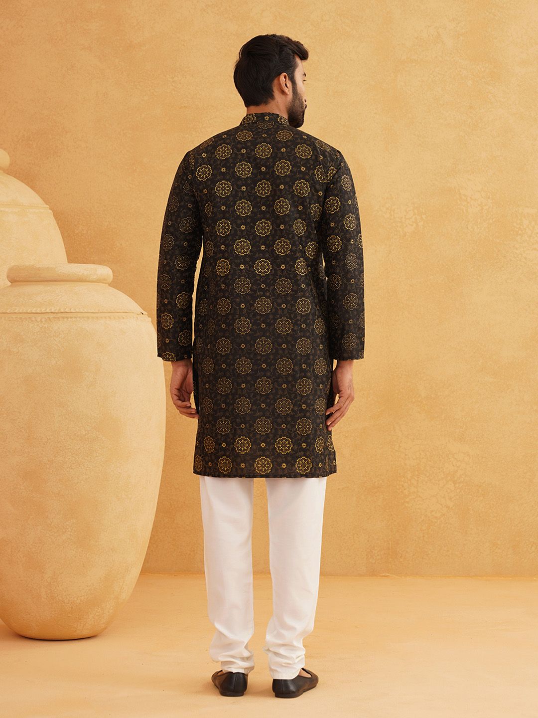 SOJANYA Motif Etnik Bercetak Kurta