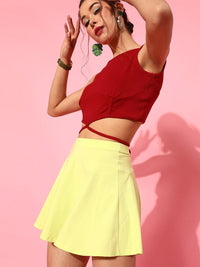 STREET 9 Women Gorgeous Red Solid Top