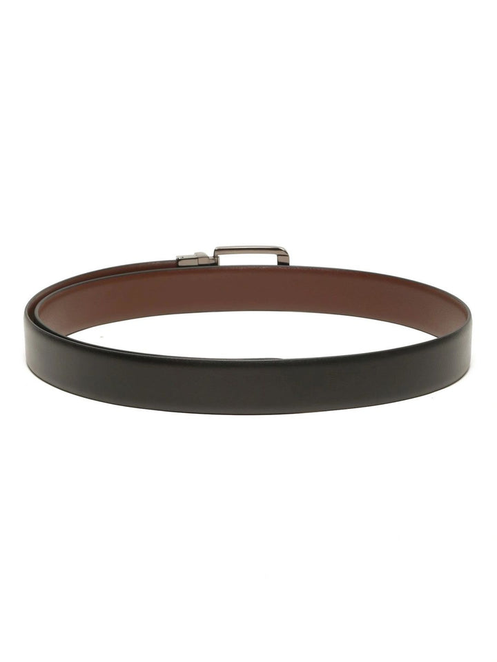 Teakwood Leathers Men Textured Leather Reversible Belt