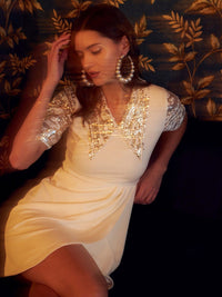 Athena Women Embellished Bodycon Mini Dress