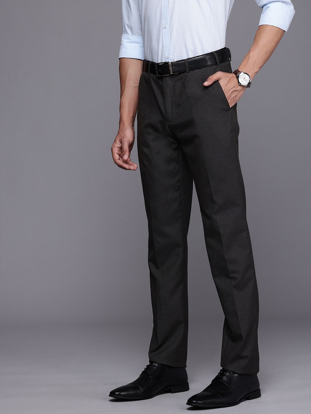 Raymond Men Slim Fit Formal Trousers