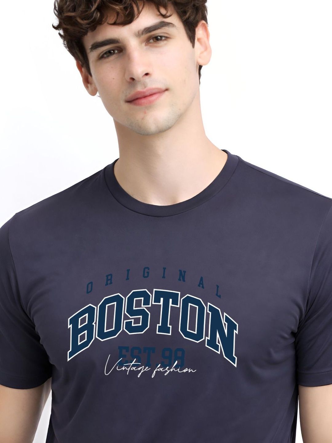 ADRO Men Typography Printed T-shirt