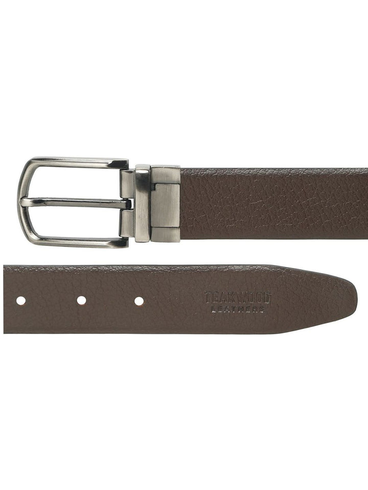 Teakwood Leathers Men Leather Reversible Formal Belt