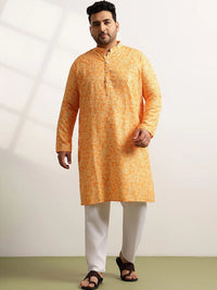 SOJANYA PLUS Men Ethnic Motifs Printed Regular Kurta with Pyjamas