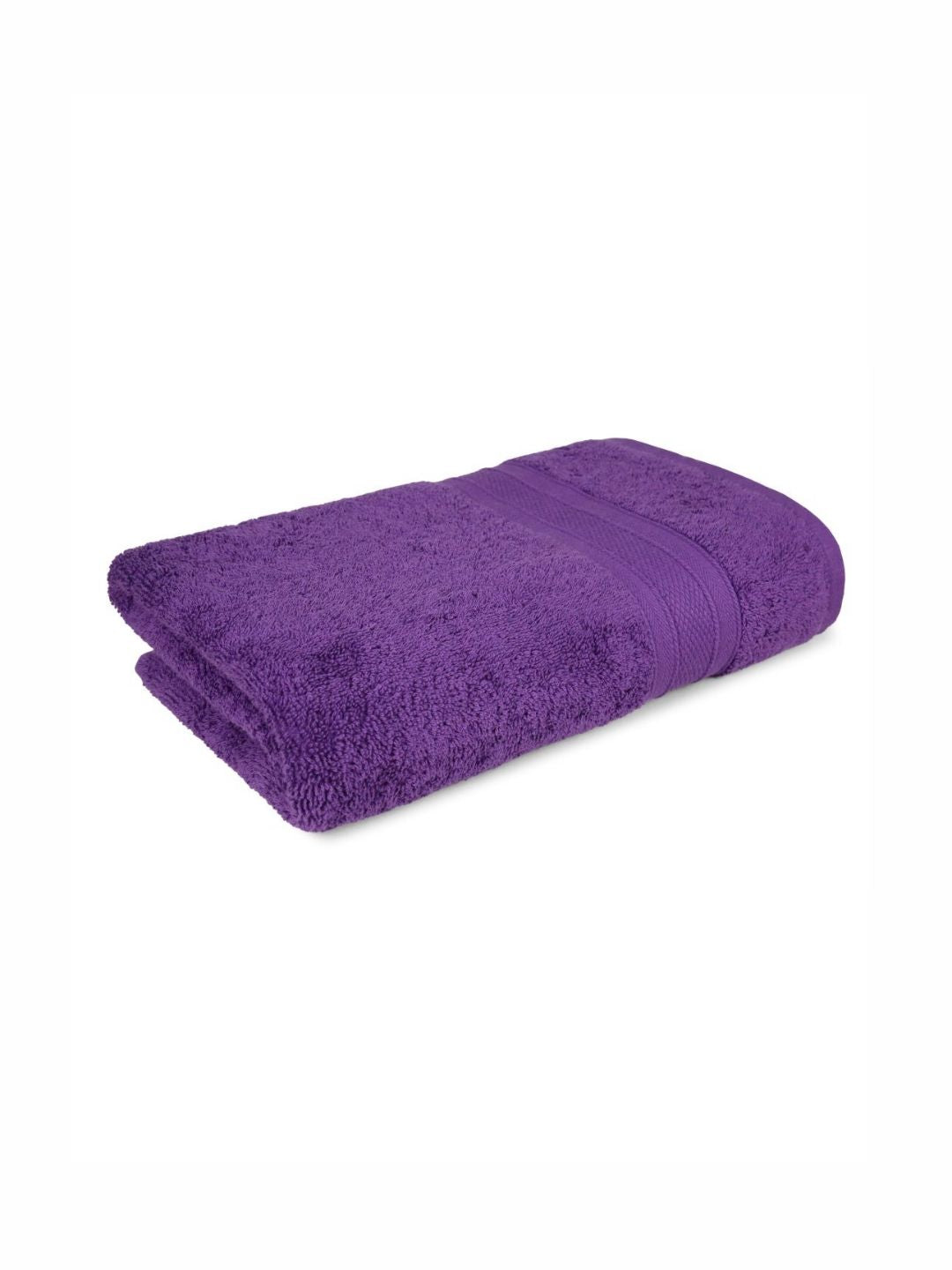 MYTRIDENT Purple Cotton 500 GSM Bath Towel