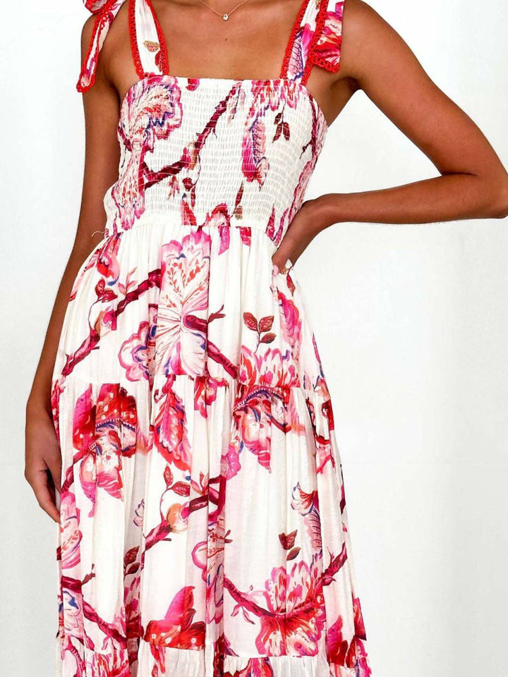 all about you Floral Printed Fit and Flare Maxi Dress