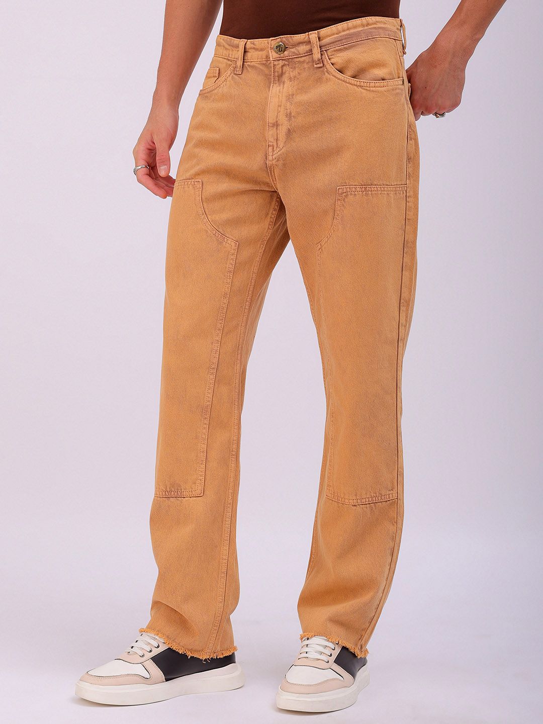 The Indian Garage Co Men Relaxed Fit Low Distress Jeans