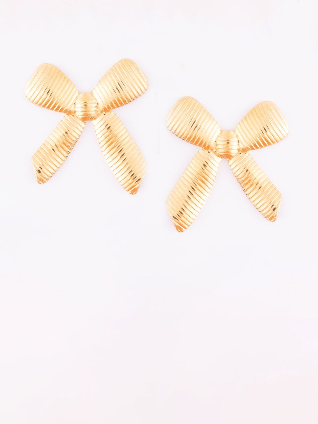 VOGUE PANASH Stainless Steel 18K Gold-Plated Contemporary Studs
