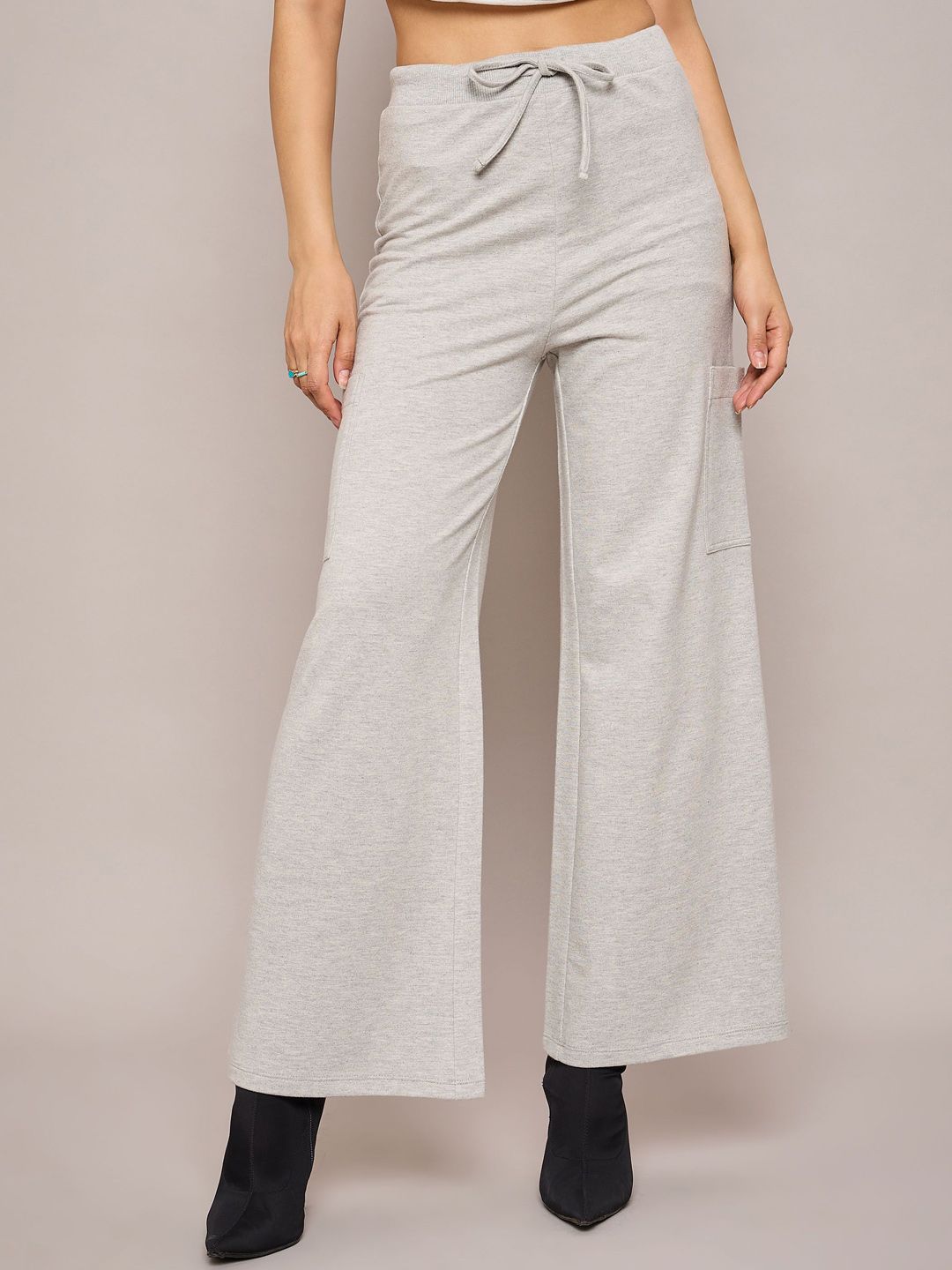 SASSAFRAS BASICS  Women Regular Fit Wide Leg Track Pants