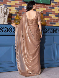 Saree mall Embellished Beads and Stones Pure Chiffon Sarees