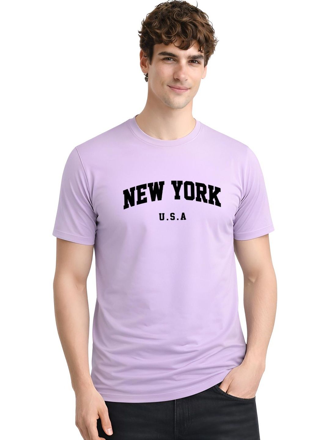 ADRO Men Typography Printed T-shirt