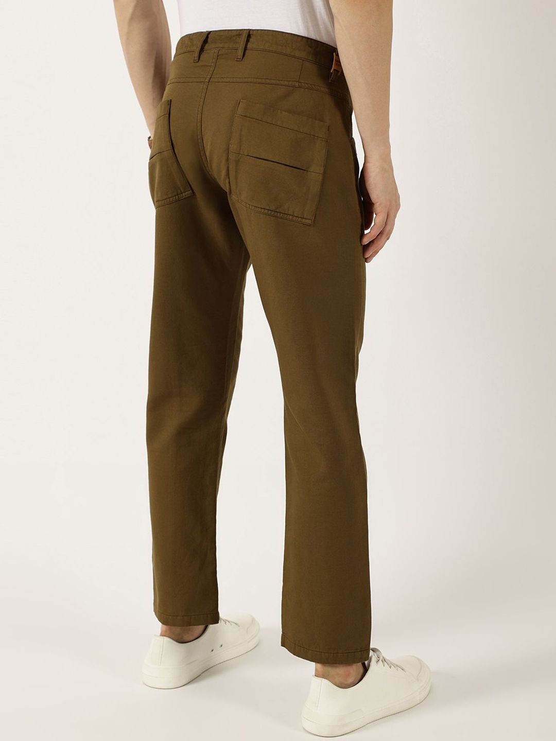 Thomas Scott Men Smart Easy Wash Cargos Trousers