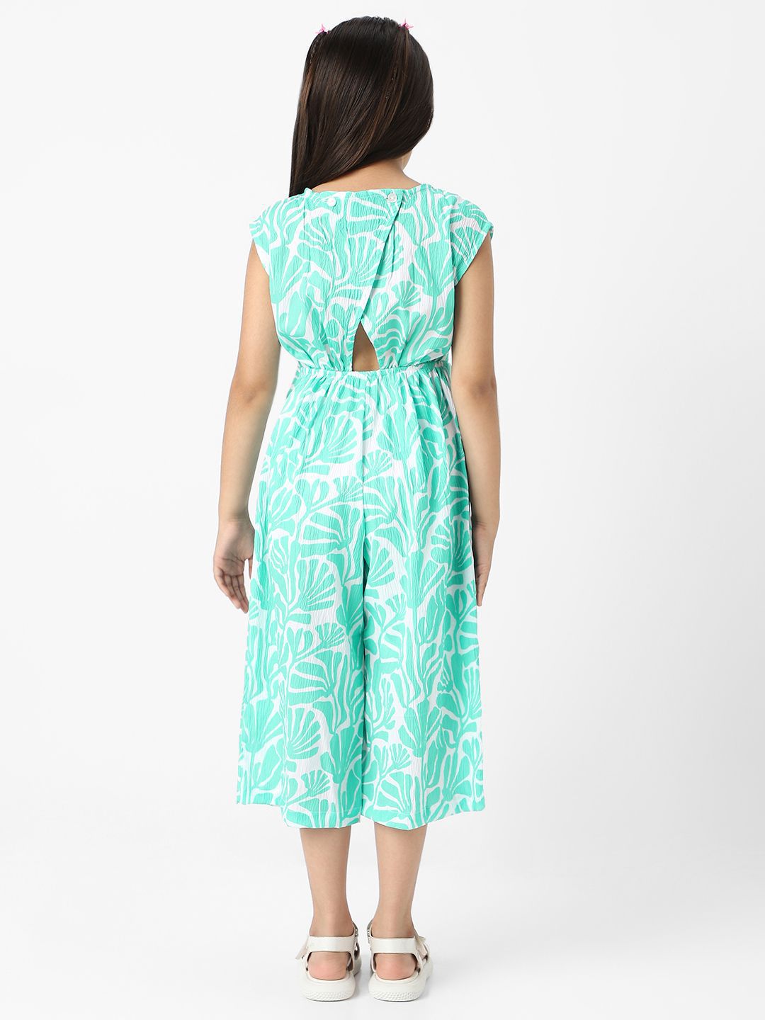 Nauti Nati Girls Printed Capri Jumpsuit