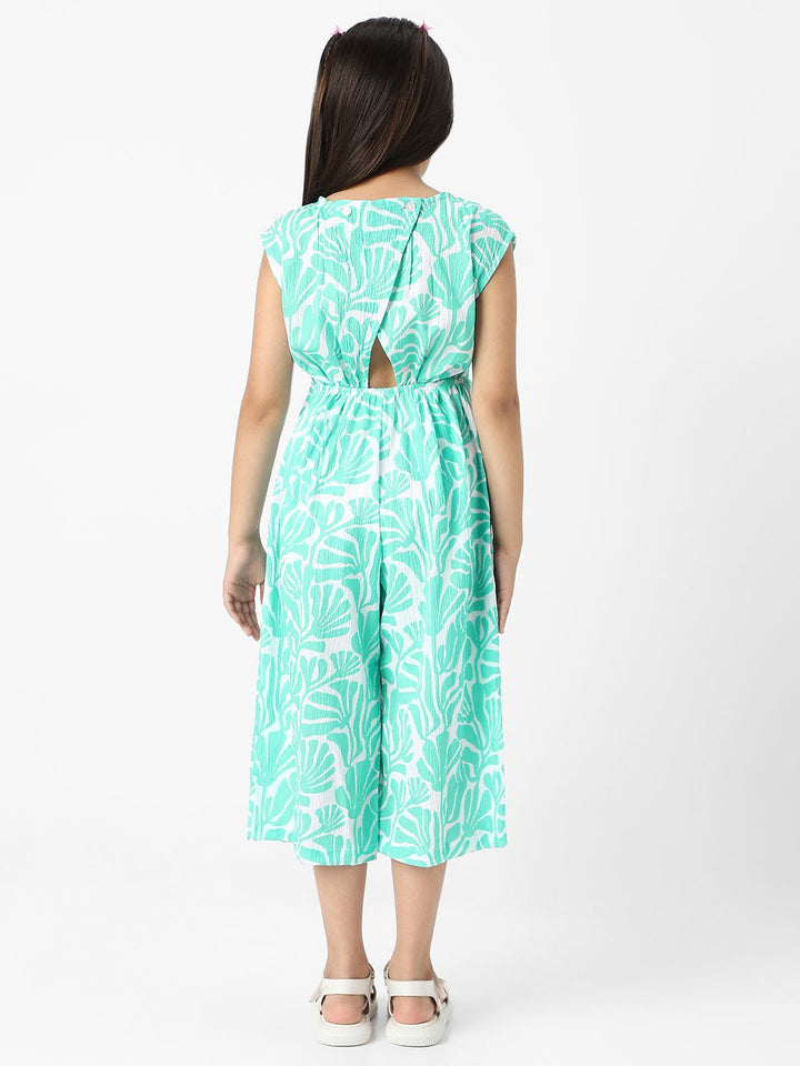 Nauti Nati Girls Printed Capri Jumpsuit