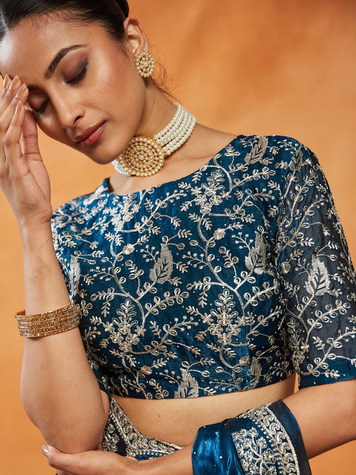 Saree Bersulam Berhias kasee