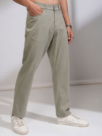 HIGHLANDER Men Cotton Relaxed Fit Regular Trousers