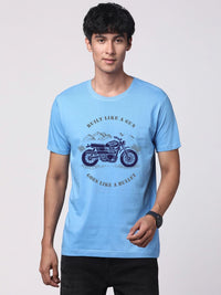 ADRO Men Graphic Printed Round Neck Cotton T-shirt