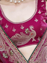 Tikhi Imli Embroidered Poly Chiffon Saree
