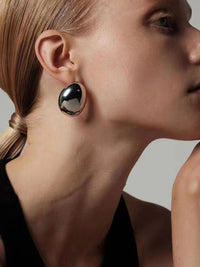 SALTY Convivial Stainless Steel Contemporary Drop Earrings