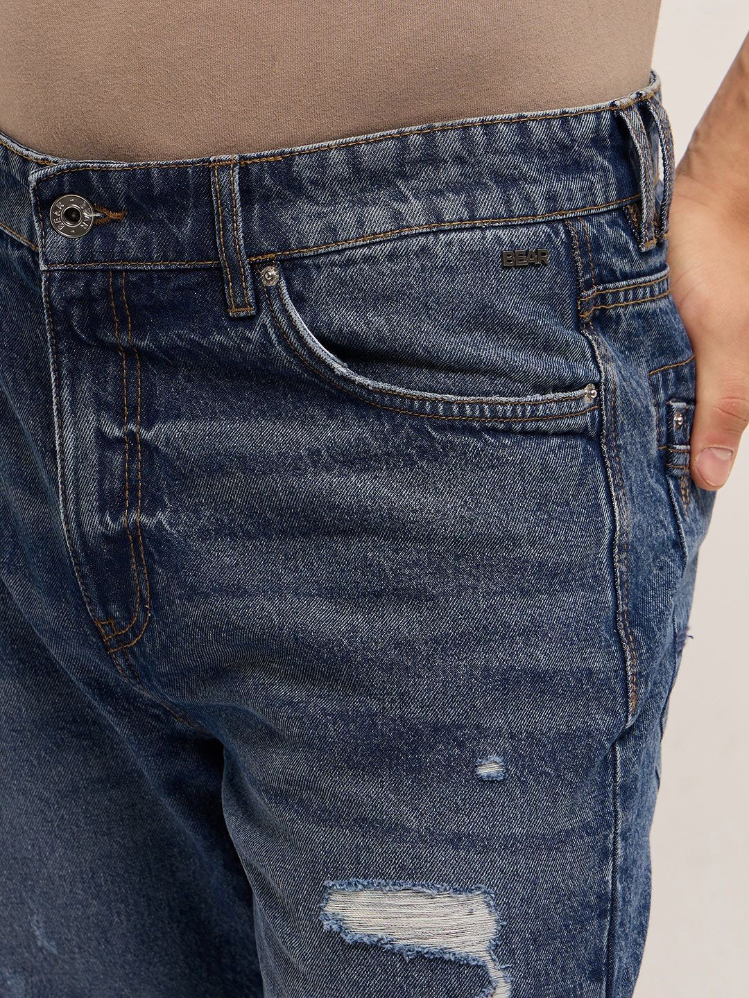 THE BEAR HOUSE Men Relaxed Fit Denim Short