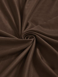 KLOTTHE Brown 400 TC Poly Satin Fine King Bedsheets