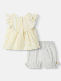 Nauti Nati Girls Striped Top with Shorts