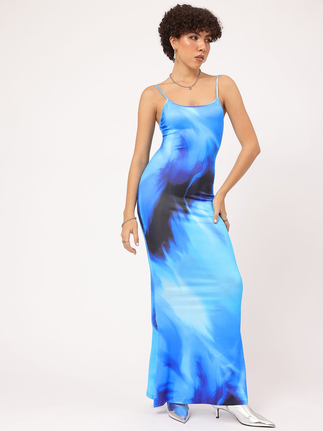 DressBerry Sky Sweet Glam Dyed Bodycon Maxi Dress