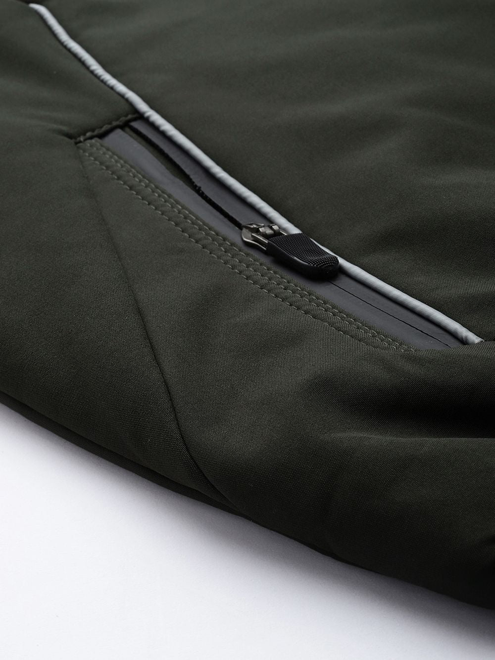 The Indian Garage Co Men Zip-Front Bomber Jacket with Zipper Pockets