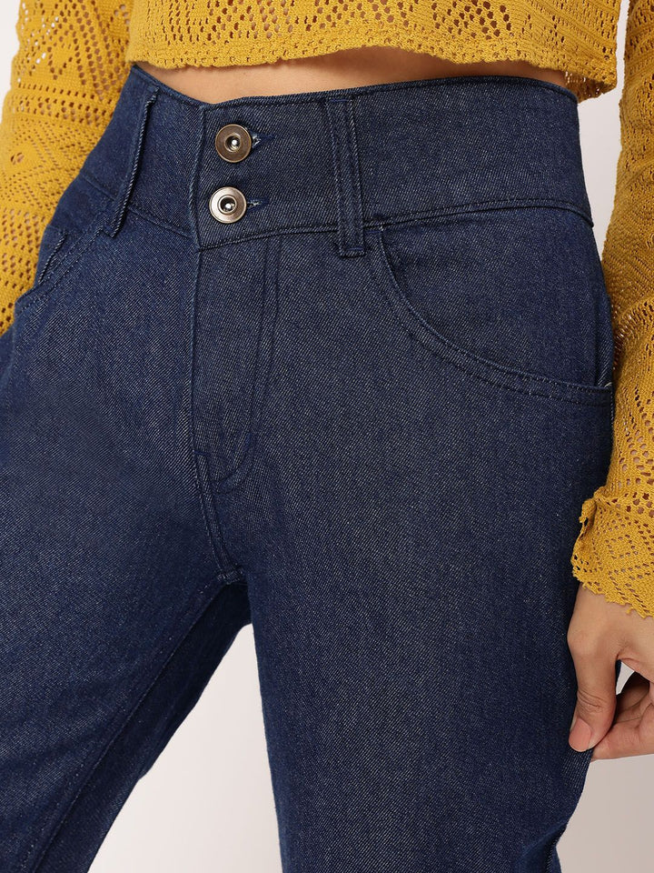 DressBerry Women Retro Vibe Bootcut Fit Jeans