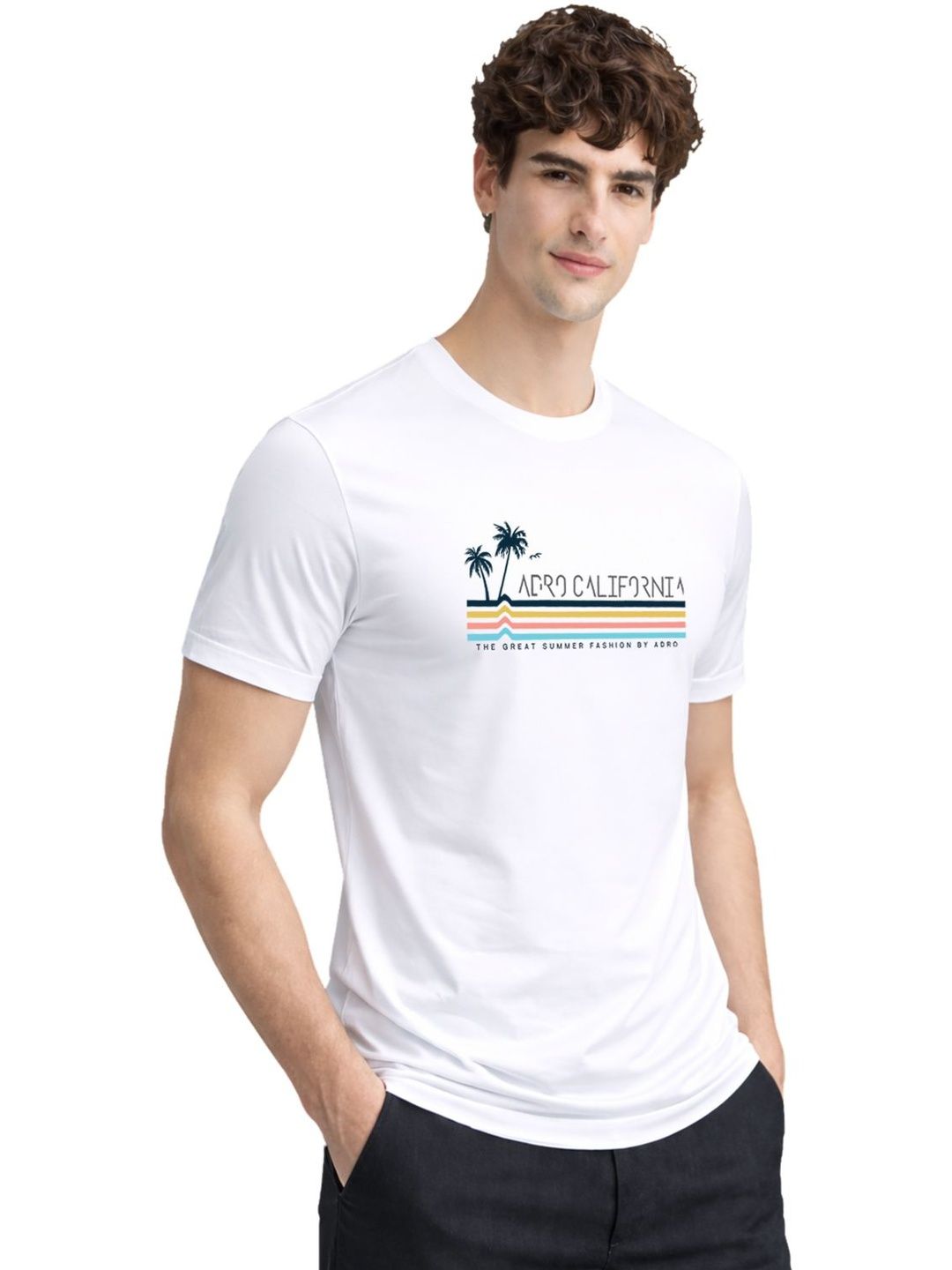 ADRO Men Printed T-shirt