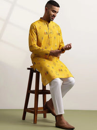 Anouk Men Printed Regular Kurta with Trousers