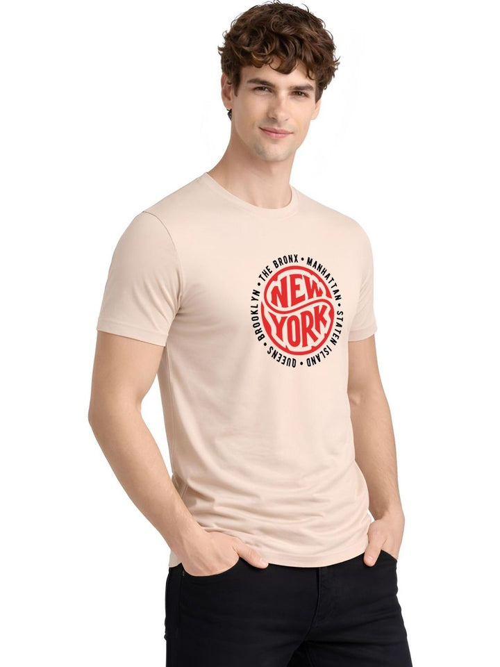 ADRO Men Typography Printed T-shirt