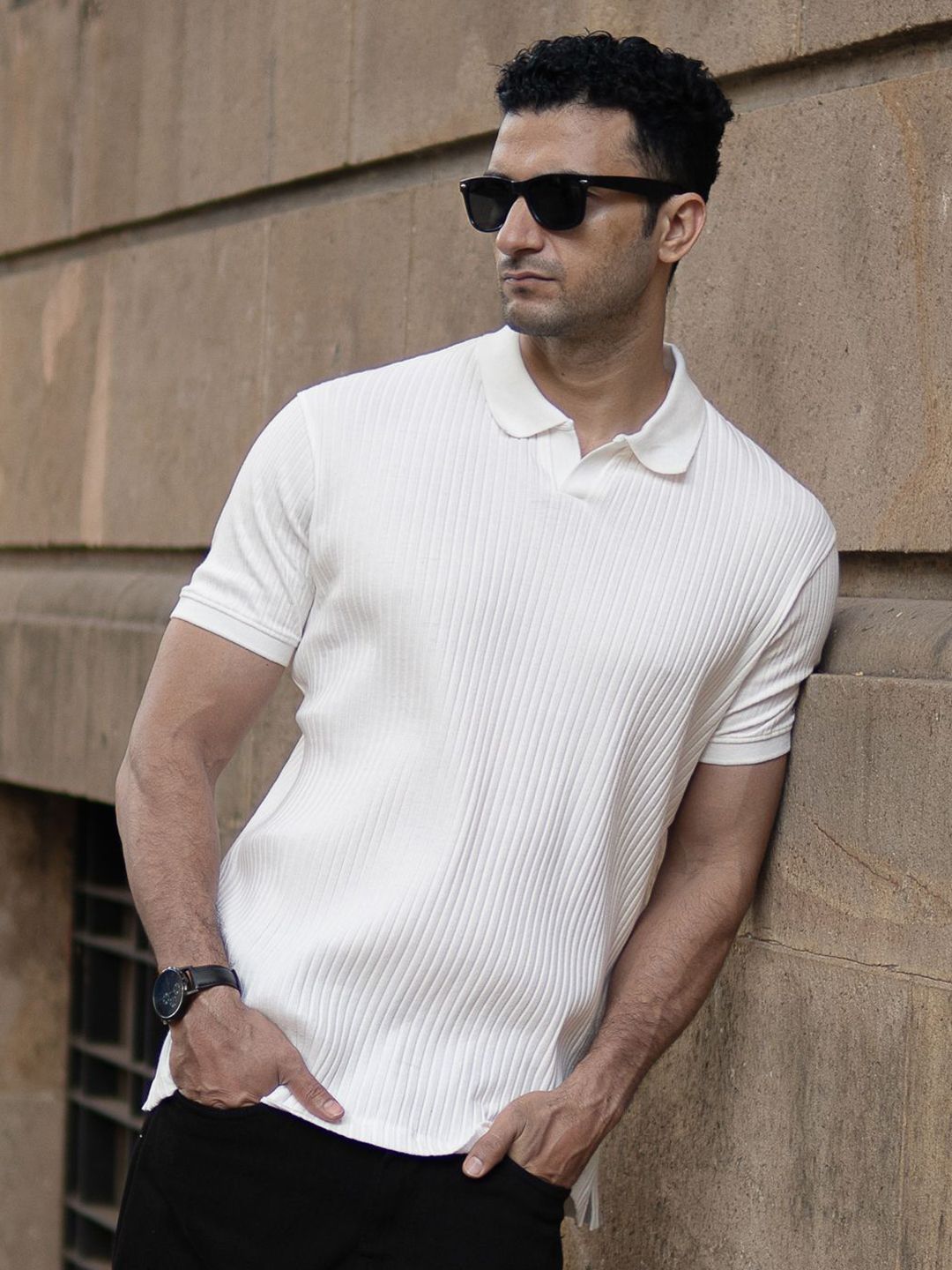 Powerlook Men Polo Collar T-shirt