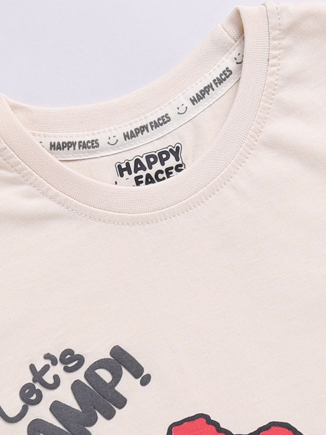 Happy Faces Boys Snoopy Print Pure Cotton T-shirt
