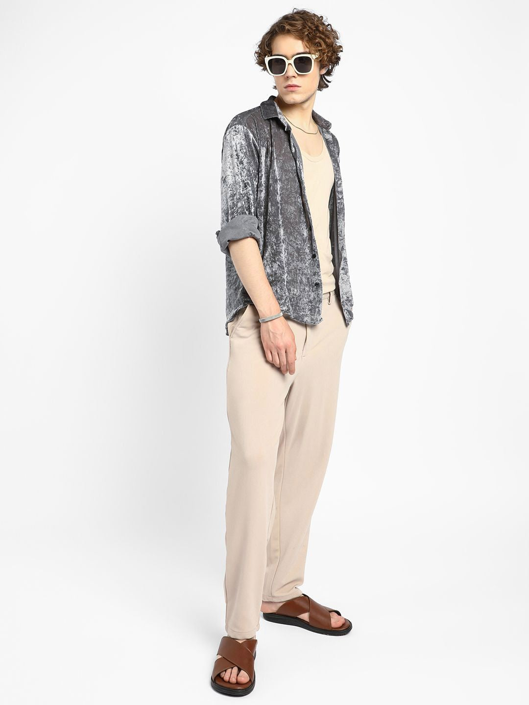 Campus Sutra Men Comfort Fit Spread Collar Abstract Printed Casual Shirt