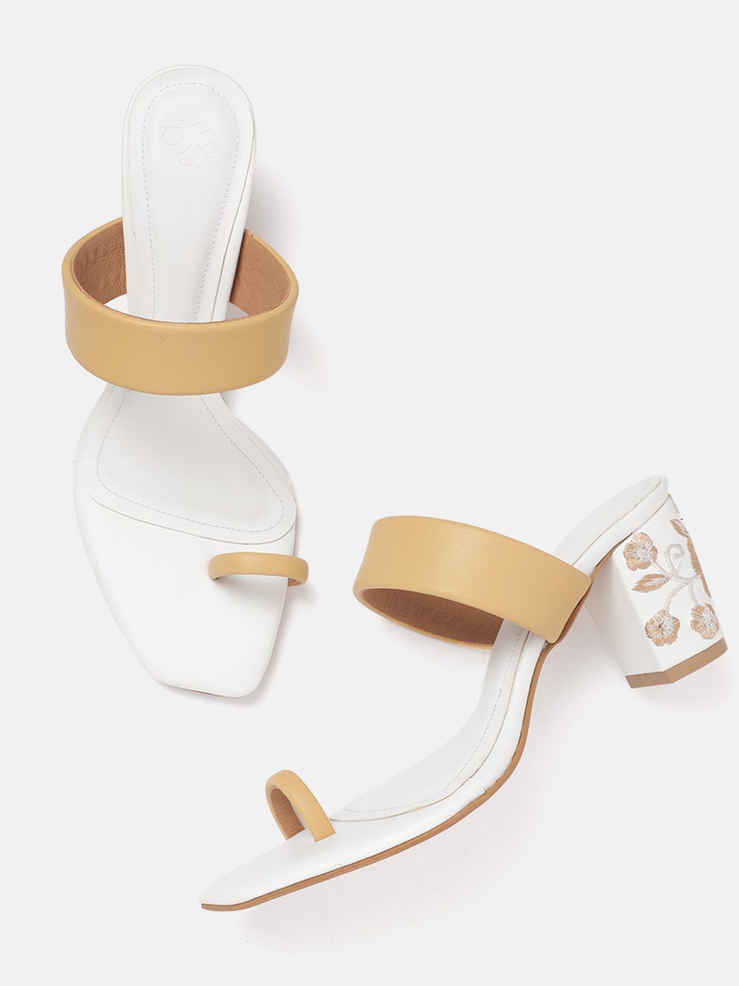 House of Pataudi Open Toe Block Heels