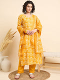 KALINI Women Ethnic Motifs Printed Regular Kurta with Trousers & With Dupatta