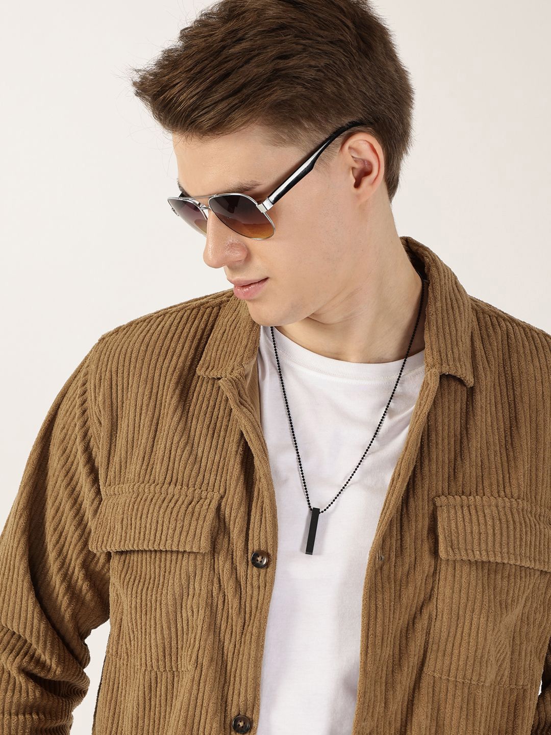 Thomas Scott Men Premium Corduroy Casual Shirt