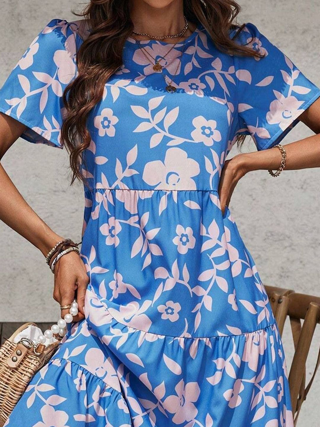 all about you Floral Print Maxi Midi Dress