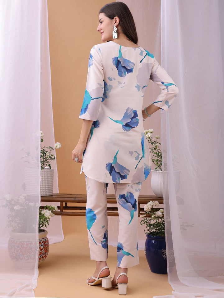 KALINI Printed Top With Trousers Co-Ords