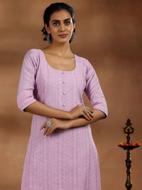 Libas Floral Embroidered Regular Sequinned Kurta with Trousers & Dupatta