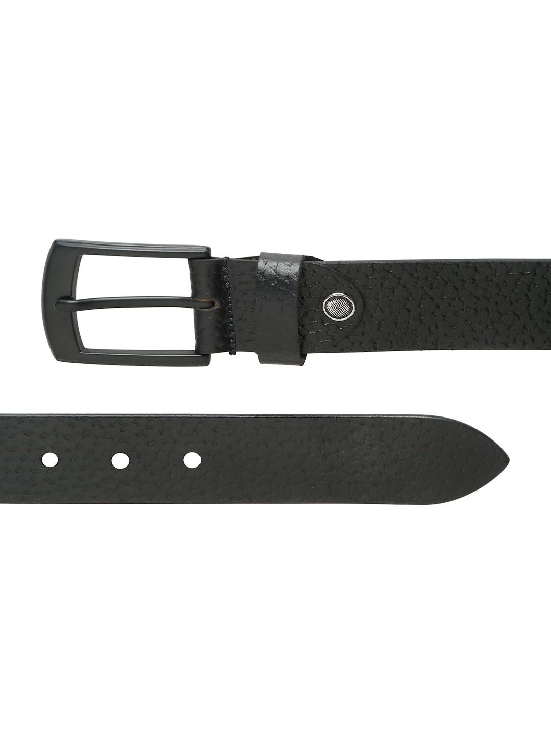 Teakwood Leathers Men Textured Leather Belt