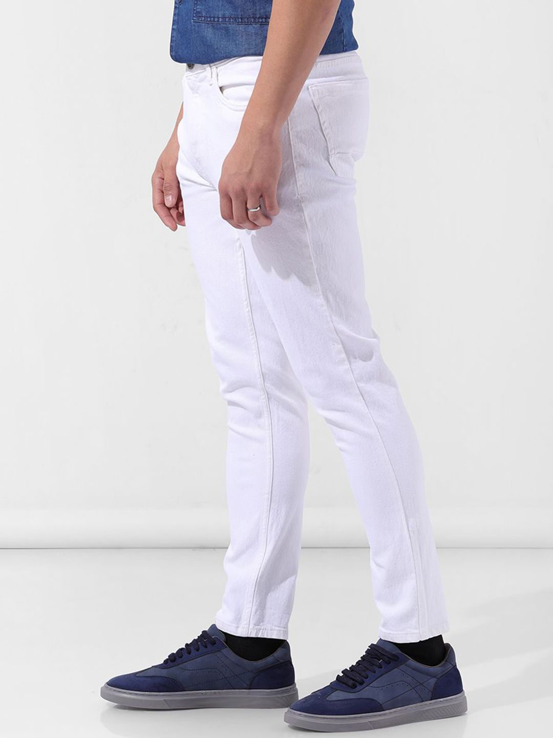 The Indian Garage Co Men Slim Fit Mid-Rise Stretchable Jeans