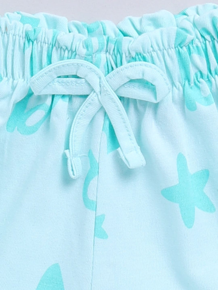 Happy Faces Kids Girls Conversational Printed Pure Cotton Shorts